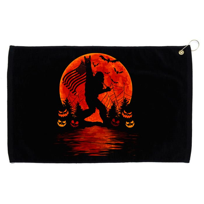 Bigfoot Halloween Grommeted Golf Towel