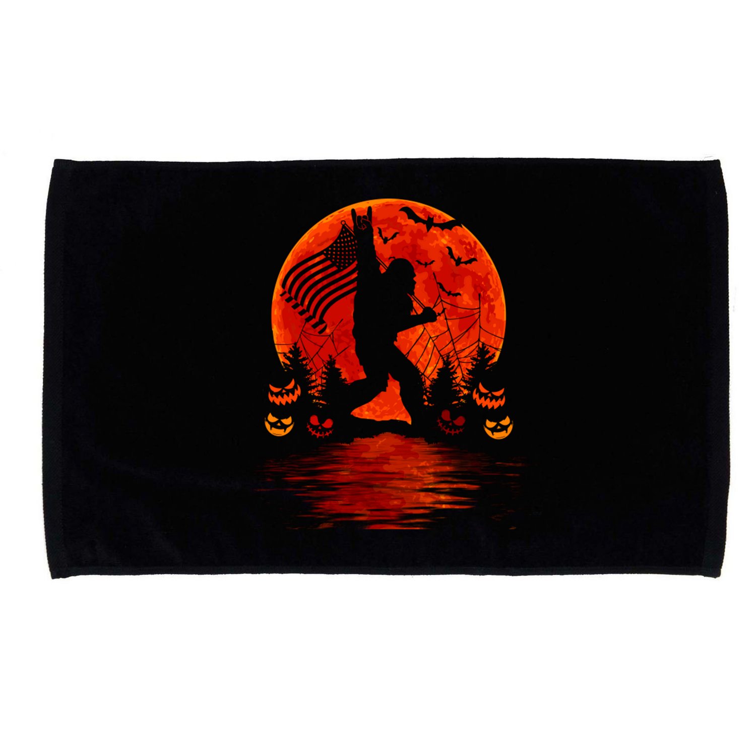 Bigfoot Halloween Microfiber Hand Towel