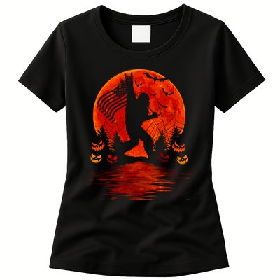 Bigfoot Halloween Womens T-Shirt