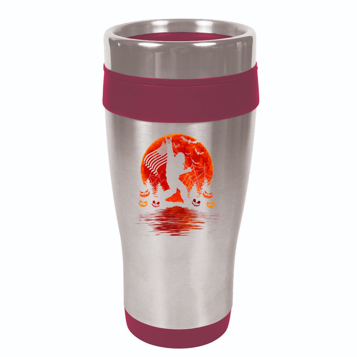 Bigfoot Halloween 16oz Travel Tumbler