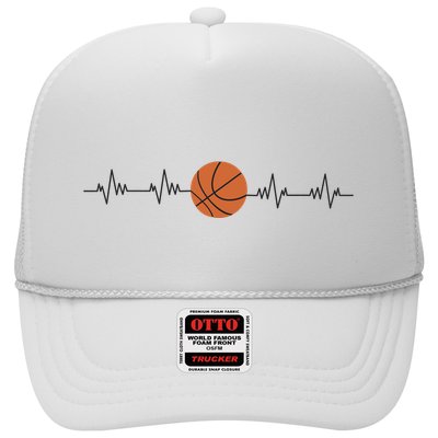 Basketball Heartbeat Trucker Hat