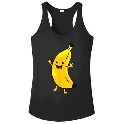 Banana Happy Banana Costume Fruit Love Bananas Ladies PosiCharge Competitor Racerback Tank