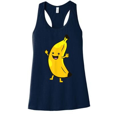 Banana Happy Banana Costume Fruit Love Bananas Women's Racerback Tank