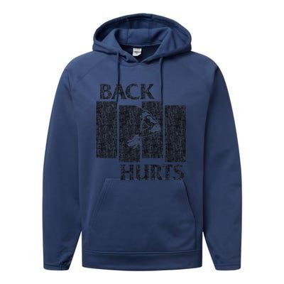 Back Hurts Performance Fleece Hoodie