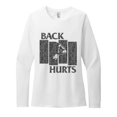 Back Hurts Womens CVC Long Sleeve Shirt