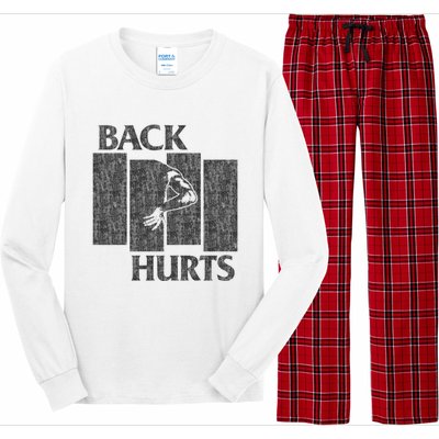 Back Hurts Long Sleeve Pajama Set