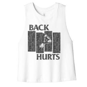 Back Hurts Women's Racerback Cropped Tank