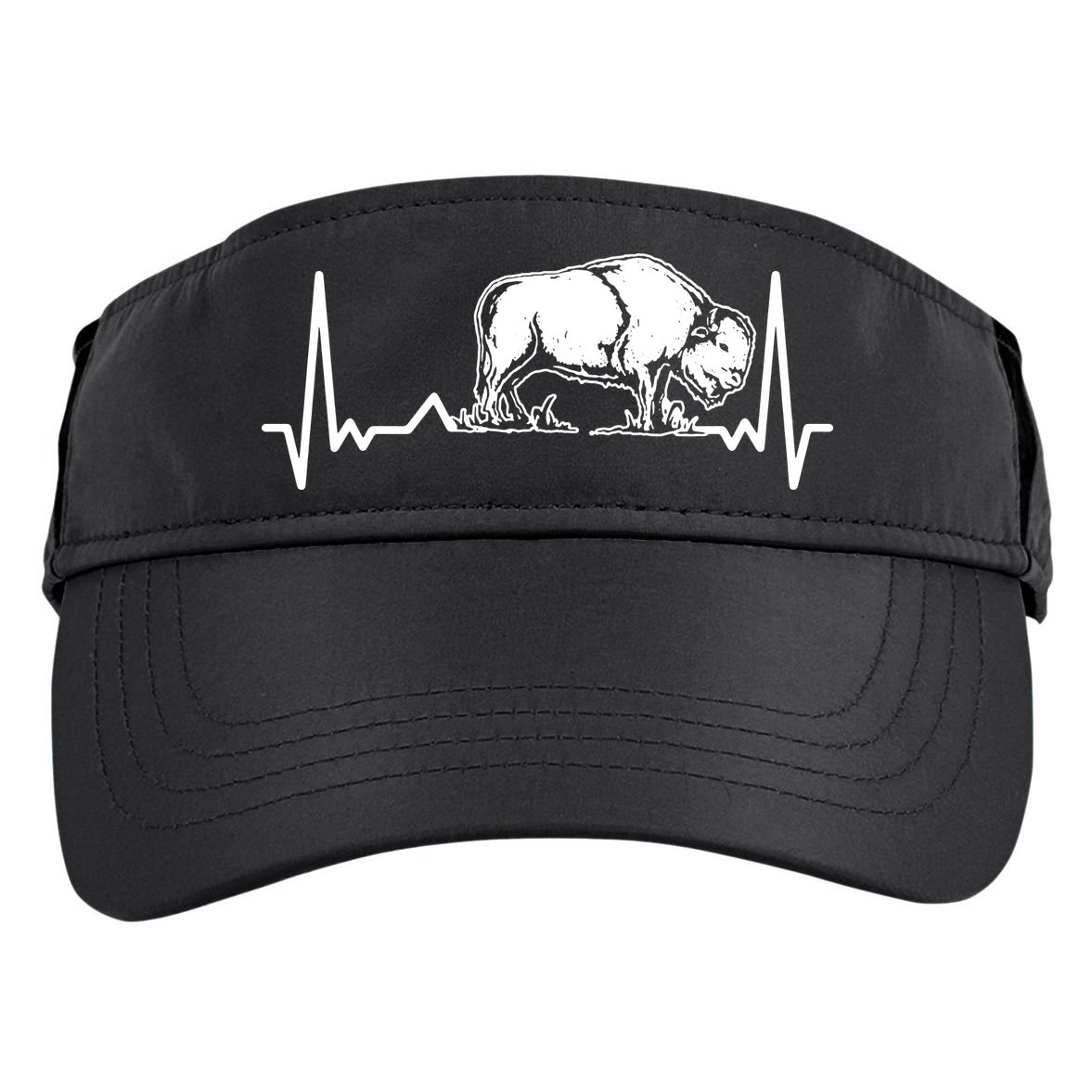 Bison Heartbeat Buffalo Adult Drive Performance Visor