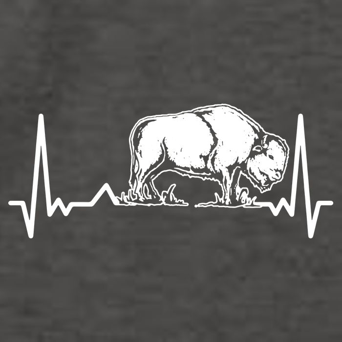 Bison Heartbeat Buffalo Vector Backpack