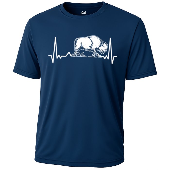 Bison Heartbeat Buffalo Cooling Performance Crew T-Shirt