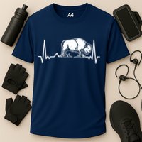 Bison Heartbeat Buffalo Cooling Performance Crew T-Shirt