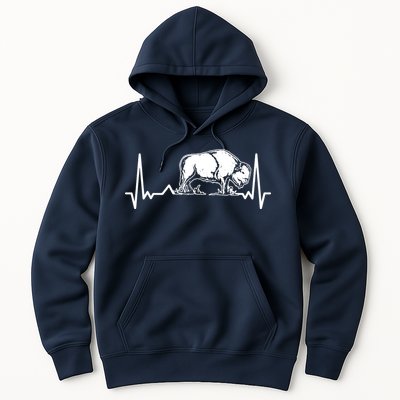 Bison Heartbeat Buffalo Hoodie