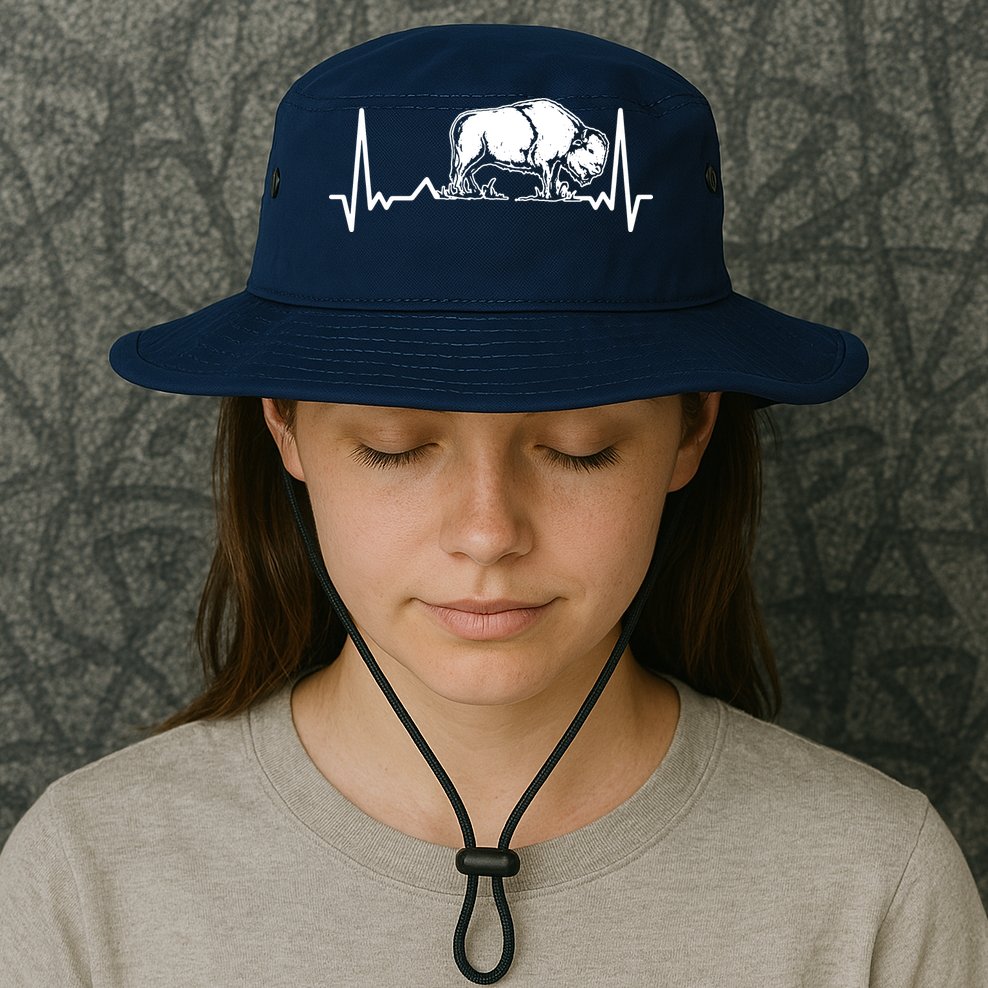 Bison Heartbeat Buffalo Bucket Hat