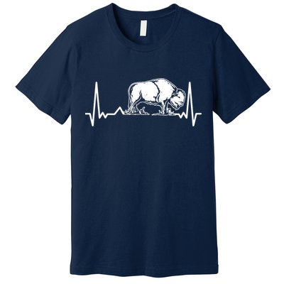Bison Heartbeat Buffalo Premium T-Shirt
