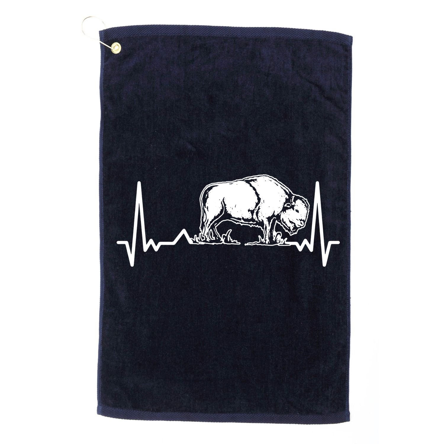 Bison Heartbeat Buffalo Golf Towel