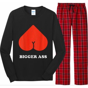 Big Heart Bigger Ass Butt Funny Sarcastic Humor Joke Long Sleeve Pajama Set