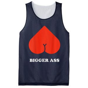 Big Heart Bigger Ass Butt Funny Sarcastic Humor Joke Mesh Reversible Basketball Jersey Tank