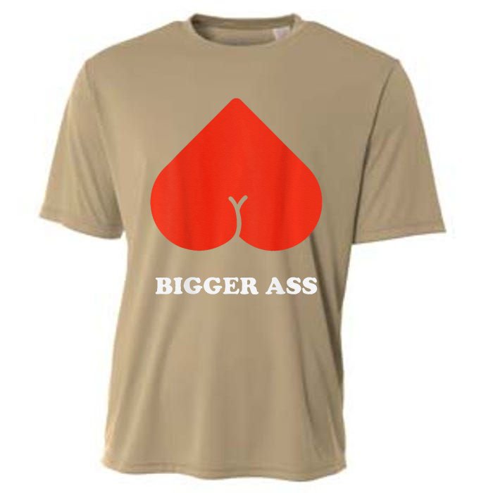 Big Heart Bigger Ass Butt Funny Sarcastic Humor Joke Cooling Performance Crew T-Shirt