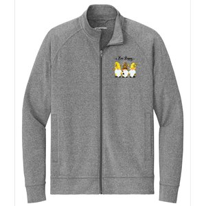 Bee Happy Bee Gnome Spring Stretch Full-Zip Cadet Jacket