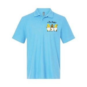 Bee Happy Bee Gnome Spring Softstyle Adult Sport Polo