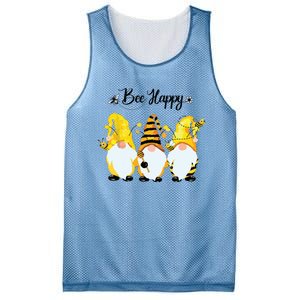 Bee Happy Bee Gnome Spring Mesh Reversible Basketball Jersey Tank