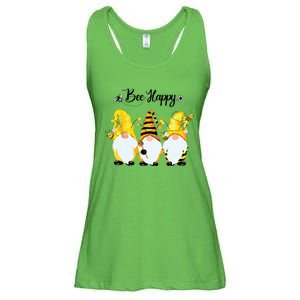 Bee Happy Bee Gnome Spring Ladies Essential Flowy Tank