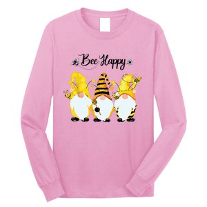 Bee Happy Bee Gnome Spring Long Sleeve Shirt