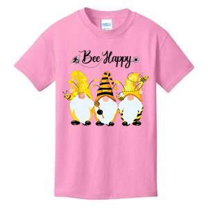 Bee Happy Bee Gnome Spring Kids T-Shirt