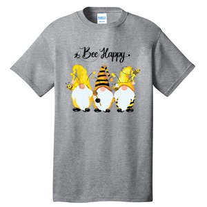 Bee Happy Bee Gnome Spring Tall T-Shirt