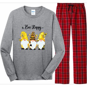 Bee Happy Bee Gnome Spring Long Sleeve Pajama Set