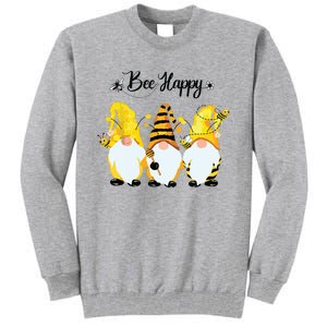 Bee Happy Bee Gnome Spring Tall Sweatshirt