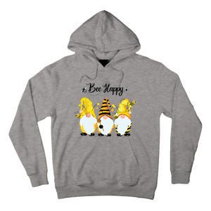 Bee Happy Bee Gnome Spring Tall Hoodie