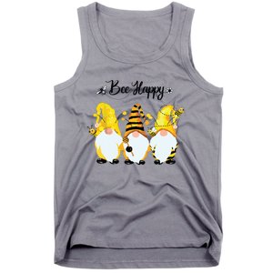 Bee Happy Bee Gnome Spring Tank Top