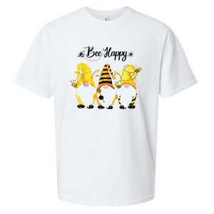 Bee Happy Bee Gnome Spring Sueded Cloud Jersey T-Shirt