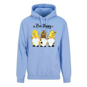 Bee Happy Bee Gnome Spring Unisex Surf Hoodie