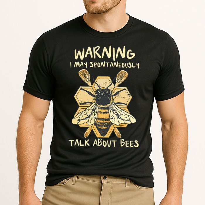 Bee Honeycomb Beekeeper Apiarist Funny Beekeeping Lover Cooling Performance Crew T-Shirt