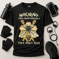 Bee Honeycomb Beekeeper Apiarist Funny Beekeeping Lover Cooling Performance Crew T-Shirt