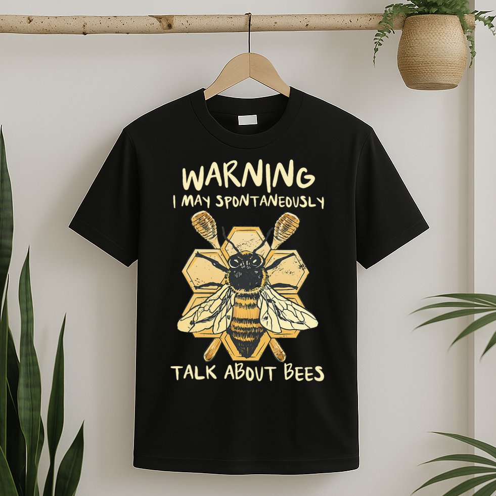 Bee Honeycomb Beekeeper Apiarist Funny Beekeeping Lover T-Shirt