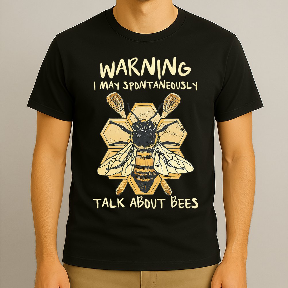 Bee Honeycomb Beekeeper Apiarist Funny Beekeeping Lover T-Shirt