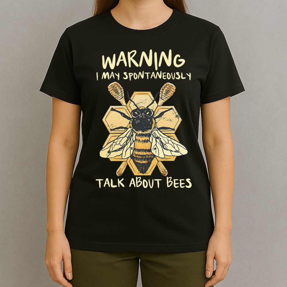 Bee Honeycomb Beekeeper Apiarist Funny Beekeeping Lover T-Shirt