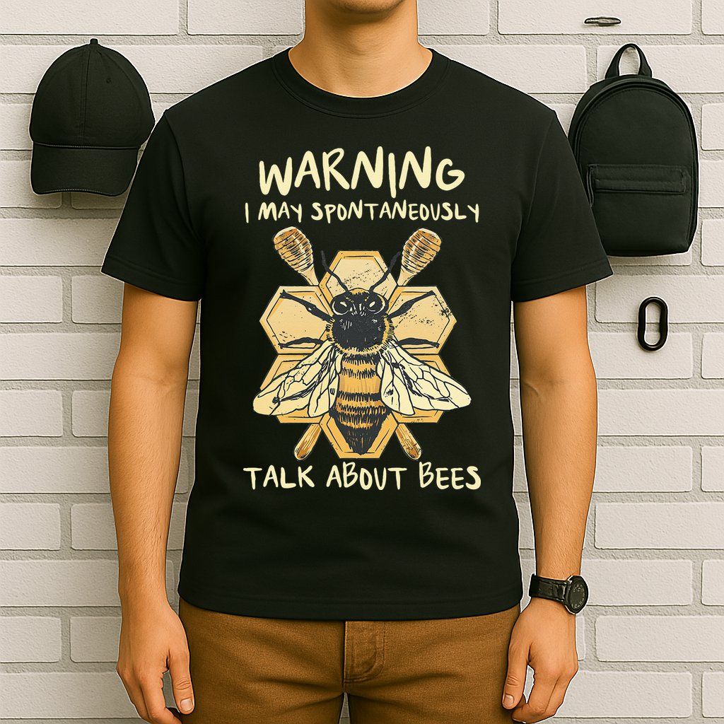 Bee Honeycomb Beekeeper Apiarist Funny Beekeeping Lover T-Shirt
