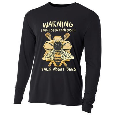 Bee Honeycomb Beekeeper Apiarist Funny Beekeeping Lover Cooling Performance Long Sleeve Crew