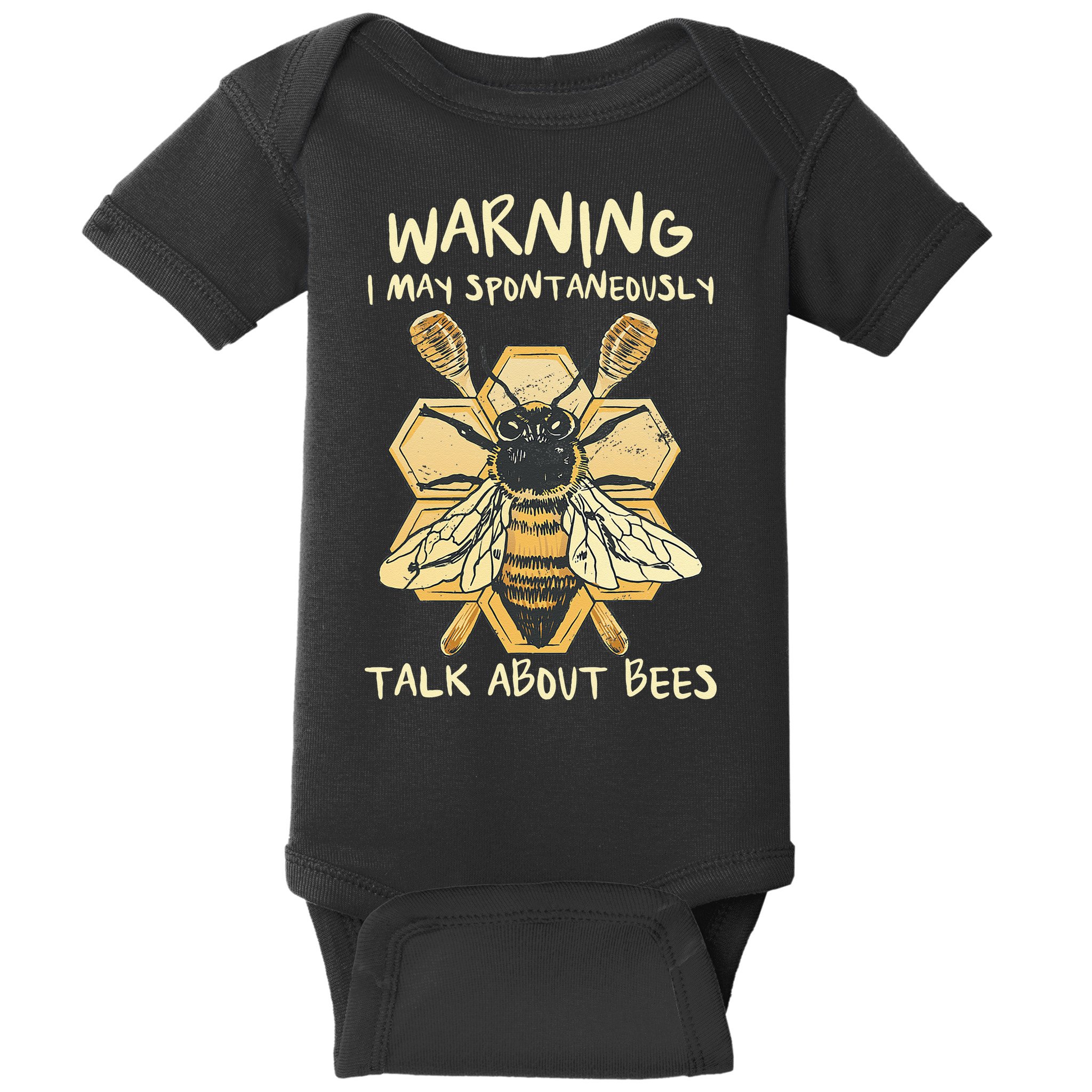 Bee Honeycomb Beekeeper Apiarist Funny Beekeeping Lover Baby Bodysuit