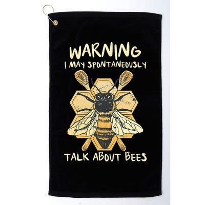 Bee Honeycomb Beekeeper Apiarist Funny Beekeeping Lover Golf Towel