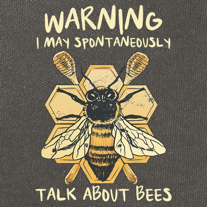 Bee Honeycomb Beekeeper Apiarist Funny Beekeeping Lover Cotton Canvas Backpack