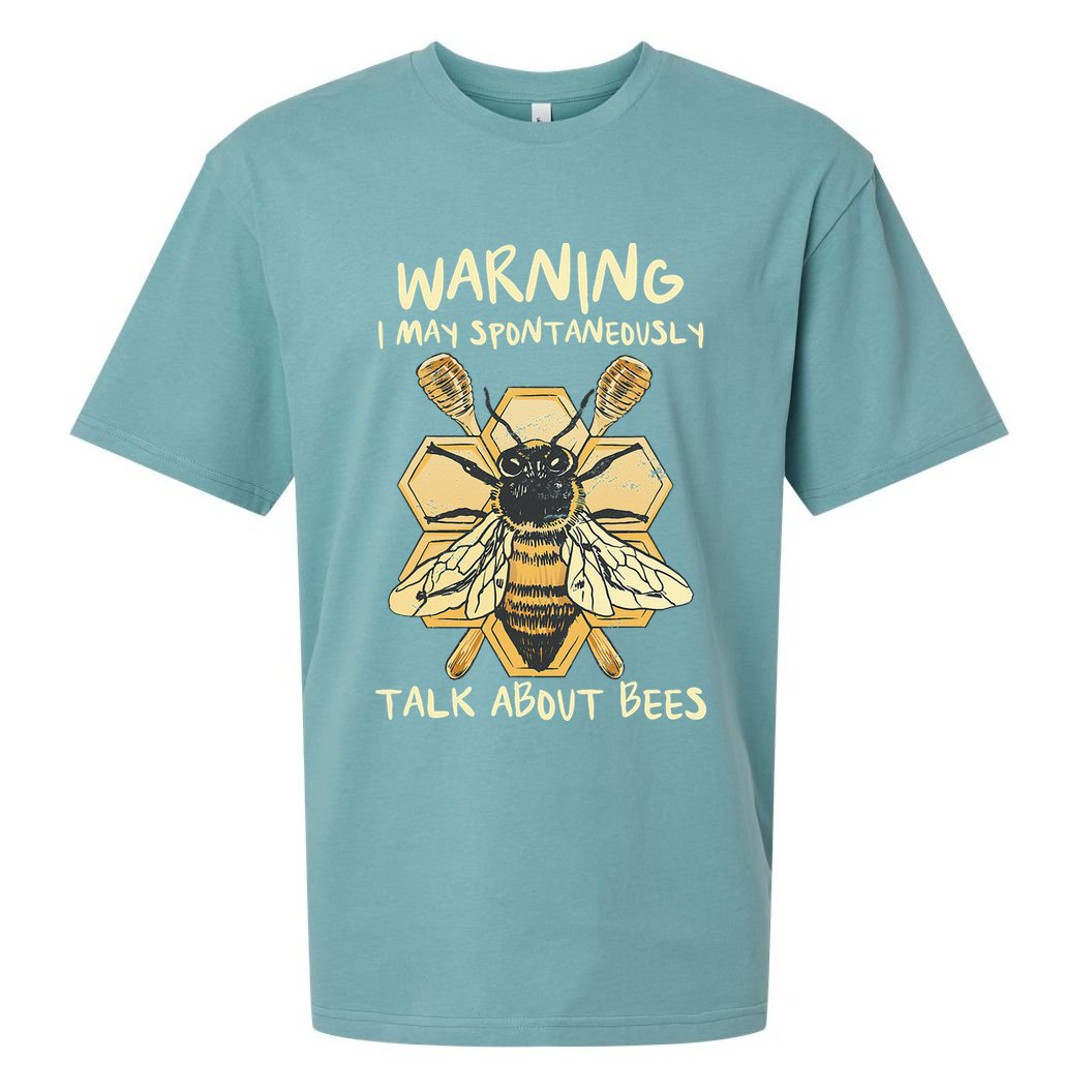 Bee Honeycomb Beekeeper Apiarist Funny Beekeeping Lover Sueded Cloud Jersey T-Shirt
