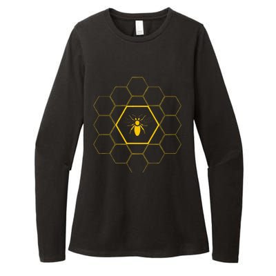 Bee Honeycomb Beekeeper Beekeeping Womens CVC Long Sleeve Shirt