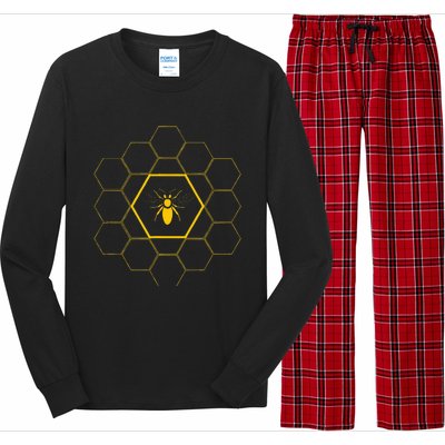 Bee Honeycomb Beekeeper Beekeeping Long Sleeve Pajama Set