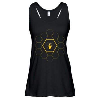 Bee Honeycomb Beekeeper Beekeeping Ladies Essential Flowy Tank