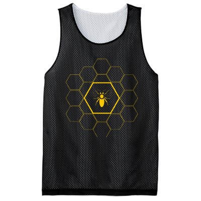 Bee Honeycomb Beekeeper Beekeeping Mesh Reversible Basketball Jersey Tank